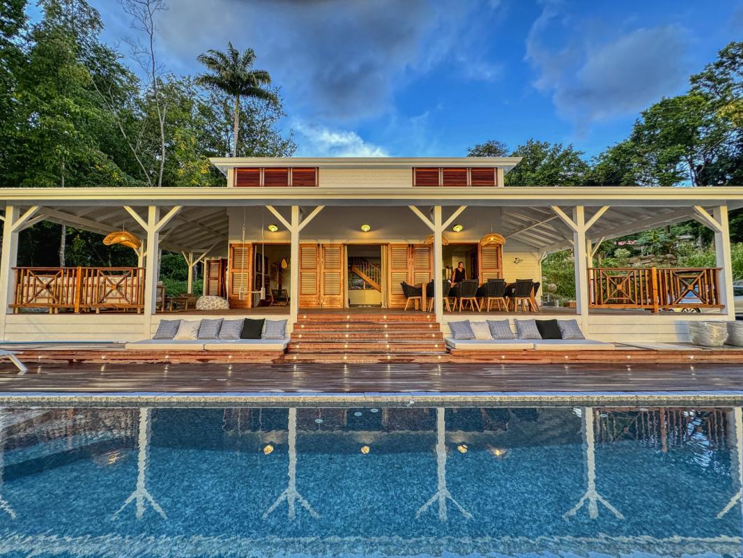 34_Location villa  vue mer Deshaies Guadeloupe_Vue ensemble